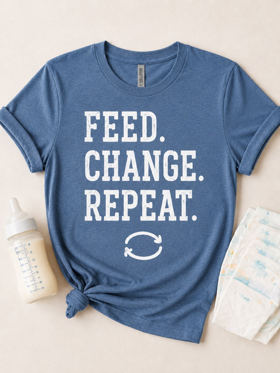 Feed Change Repeat Tee