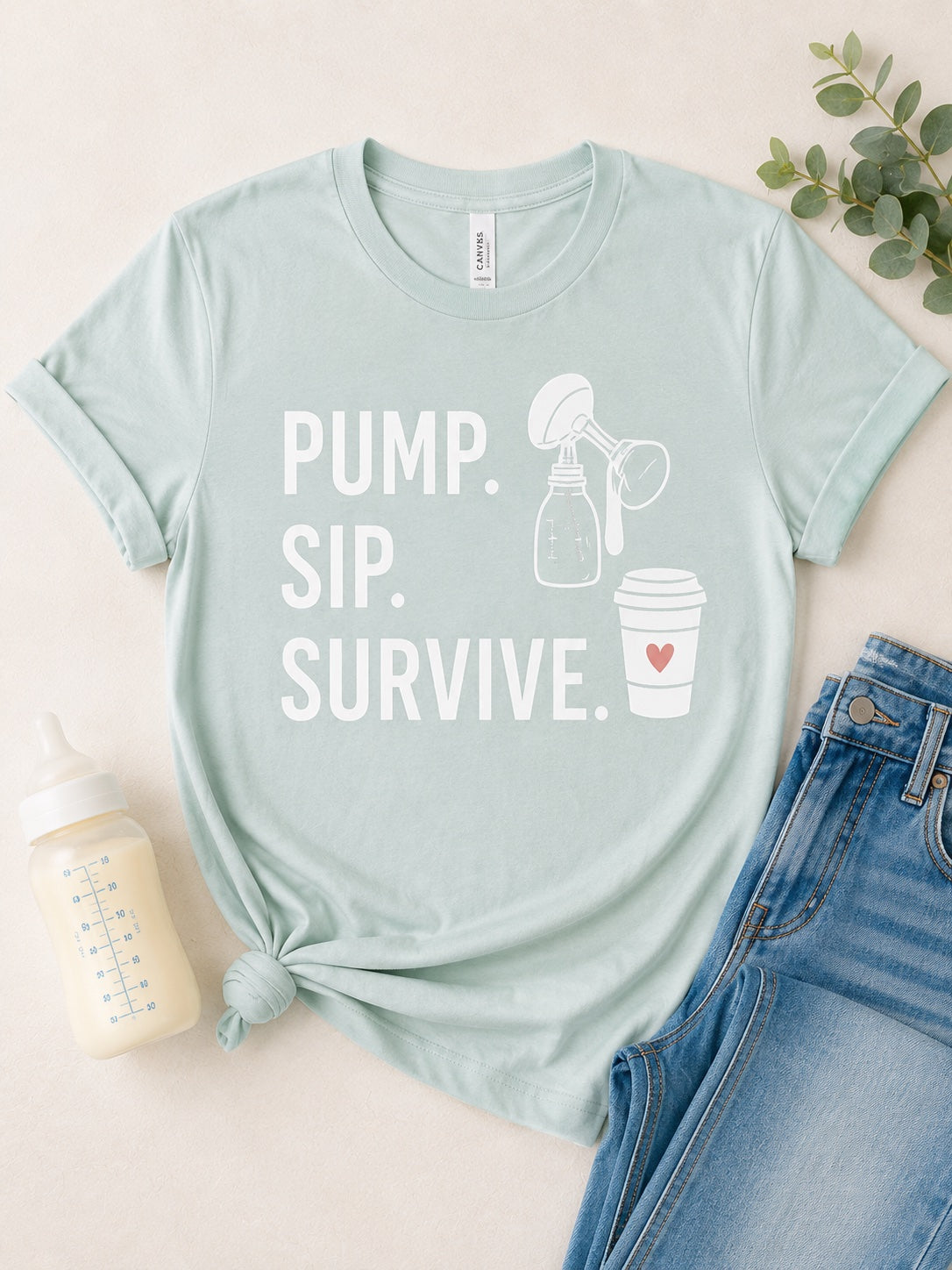 Pump Sip Survive Tee