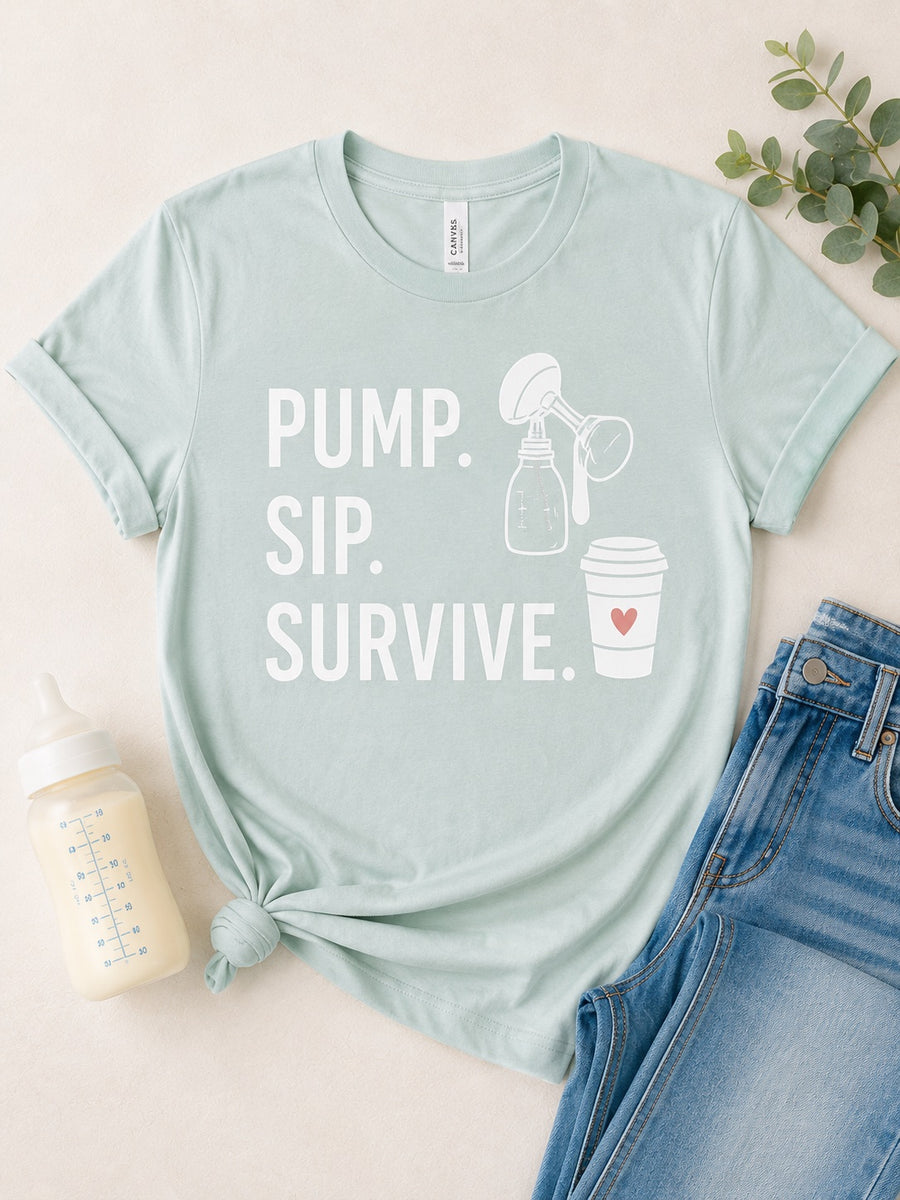 Pump Sip Survive Tee