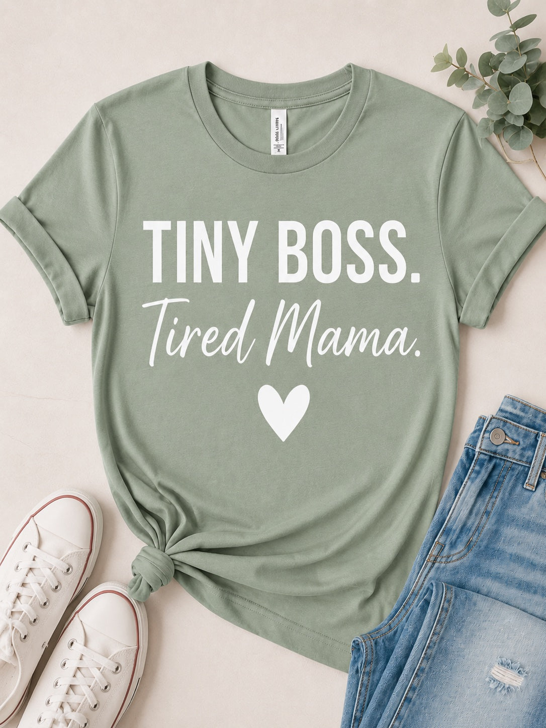 Tiny Boss Tired Mama Tee
