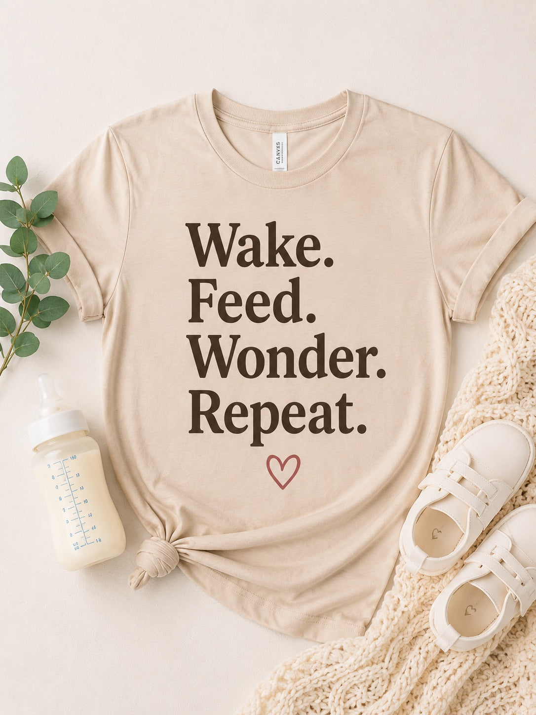 Wake Feed Wonder Repeat Tee
