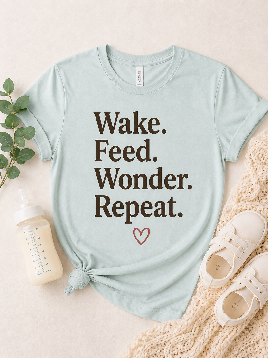 Wake Feed Wonder Repeat Tee