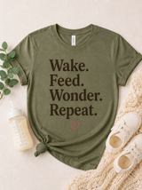 Wake Feed Wonder Repeat Tee