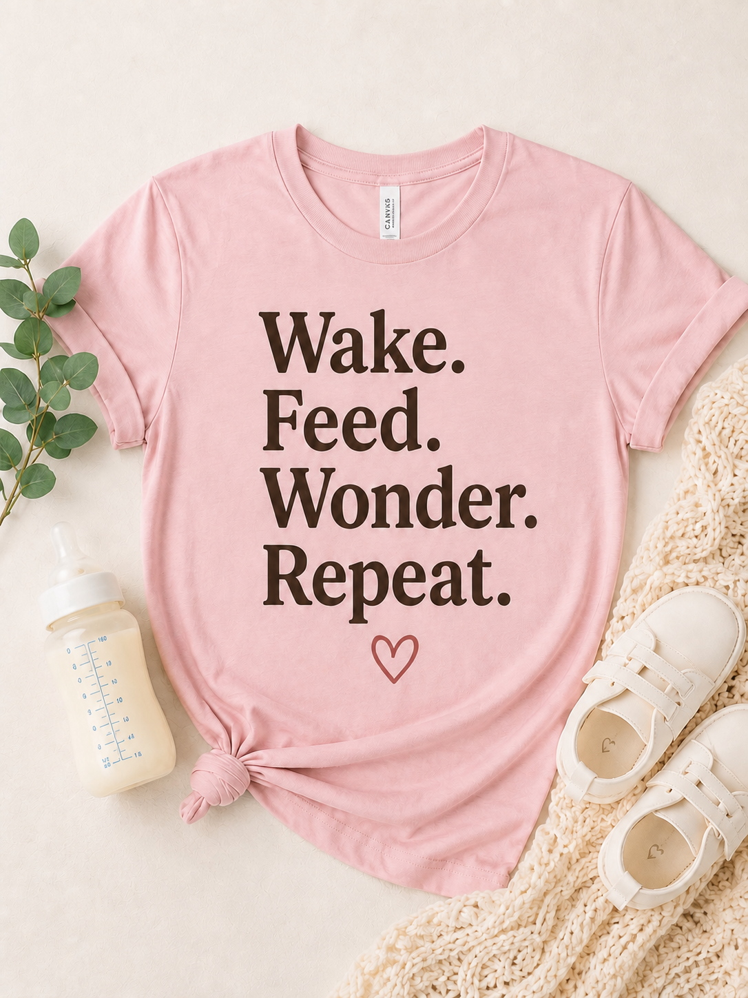 Wake Feed Wonder Repeat Tee